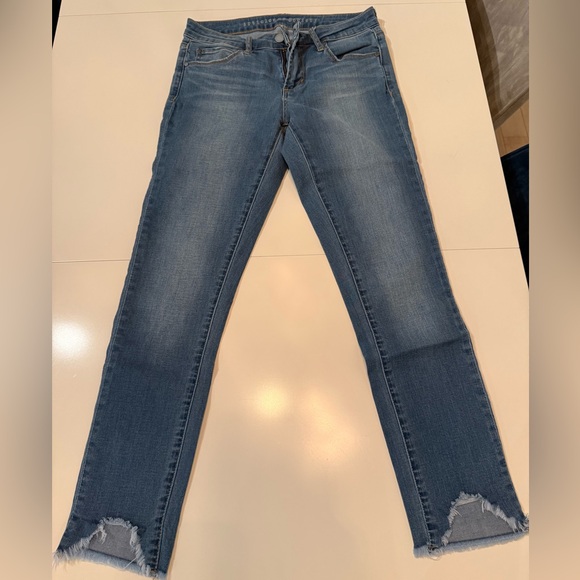 Society Distressed Blue Ankle Jeans - Picture 1 of 5